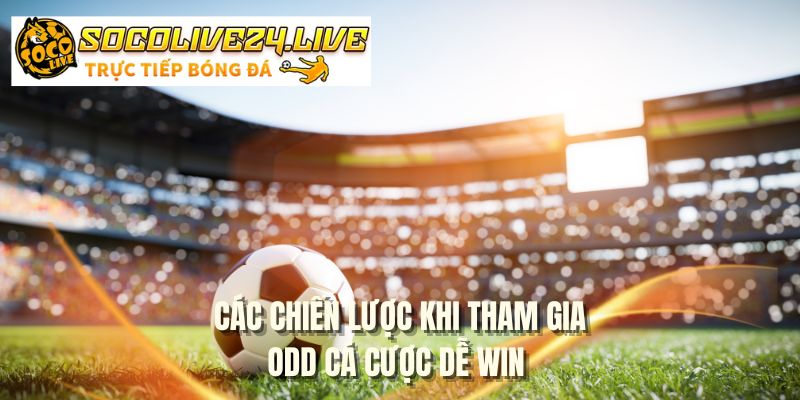 Các chiến lược khi tham gia odd cá cược dễ win 