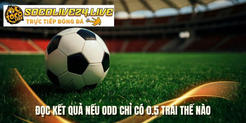 Đọc kết quả nếu odd chỉ có 0.5 trái thế nào